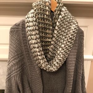 Wool-Like Woven Long Infinity Scarf